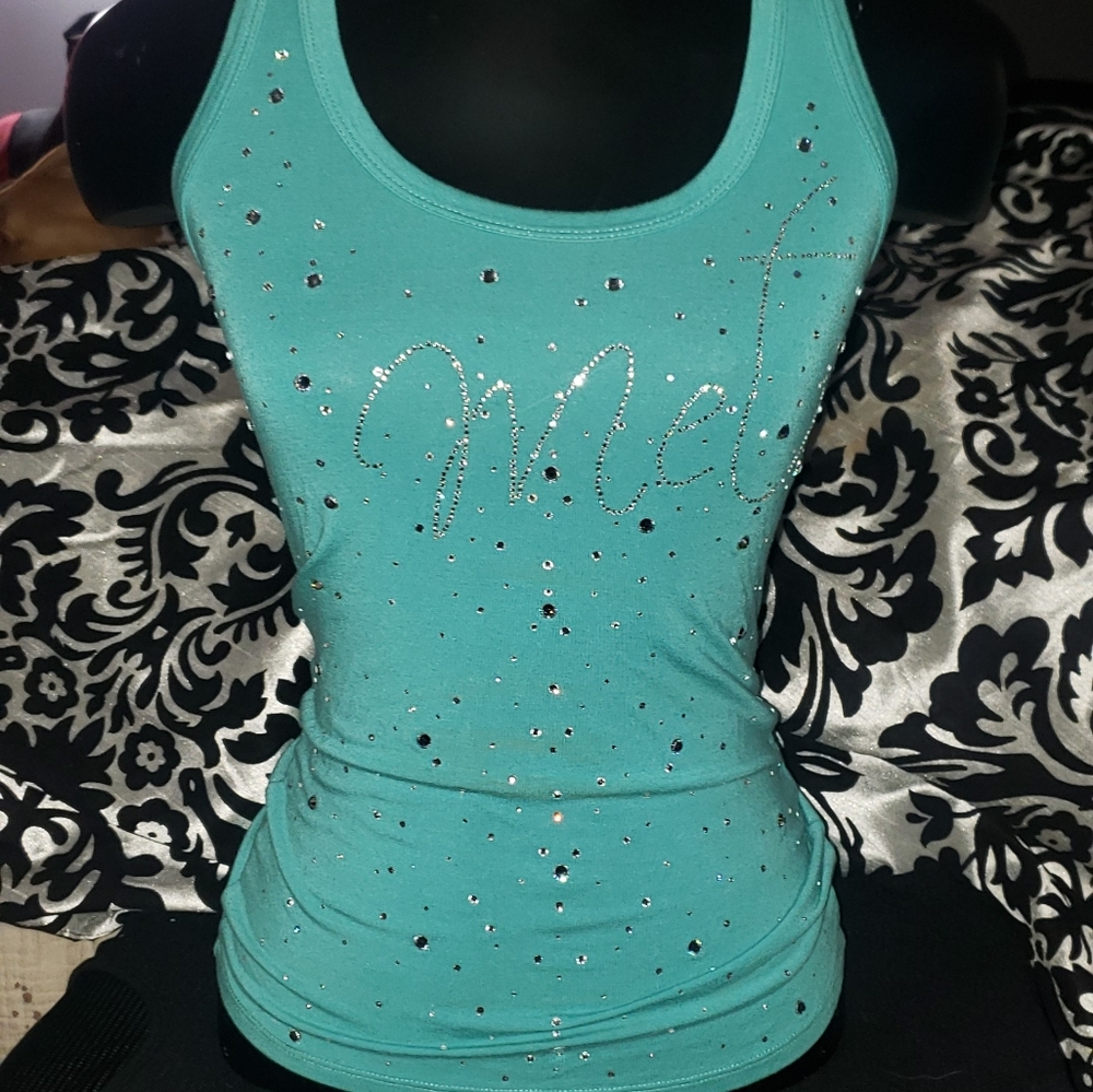 Rhinestones tank top
